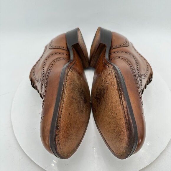 Church’s Sandringham 173 UK 8.5 F US 9.5 Brown Leather Wingtip Oxford Shoes - Picture 7 of 12